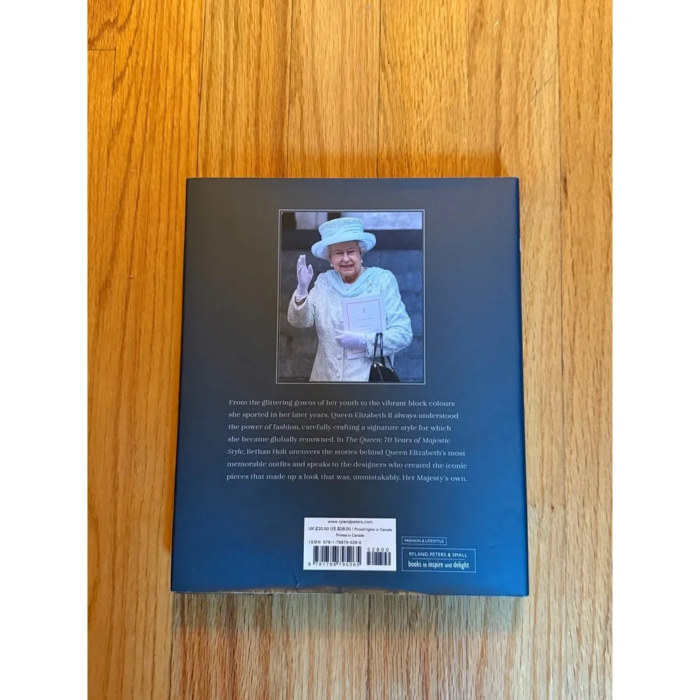 The Queen 70 Years of Majestic Style Bethan Holt Hardcover Fashion History Book